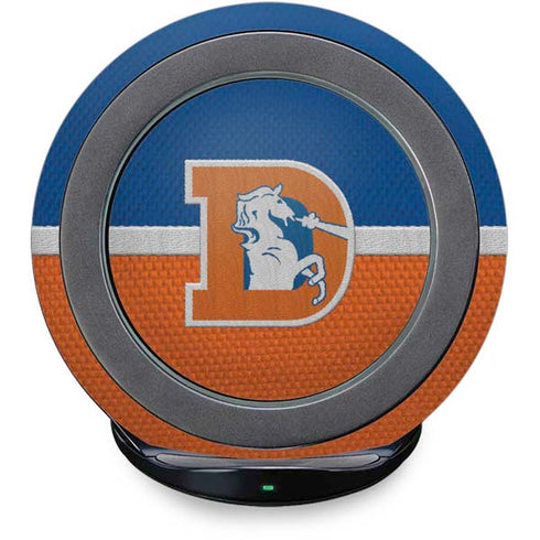 NFL Denver Broncos Vintage Fast Charge Wireless Charging Stand Skin
